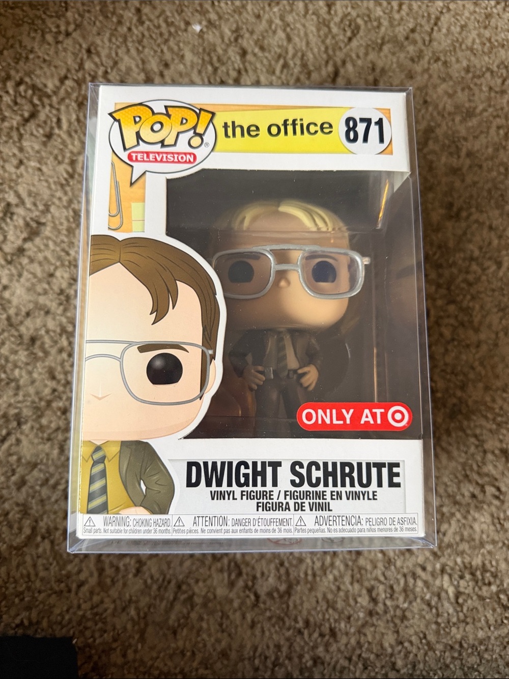Funko Pop! The Office Dwight Schrute in Olive Suit with Silver Glasses